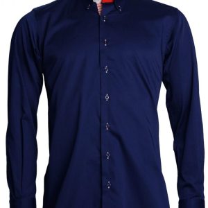 Men's Formal Shirt Men Italian Shirt Designer Regular Fit Great Quality Navy 10005