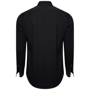 Men's Tuxedo Formal Shirt Men Italian Shirt Designer Great Quality Regular Fit Black 10184