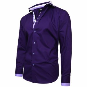 Men's Triple Collar Formal Shirt Men Italian Shirt Designer Great Quality Slim Fit