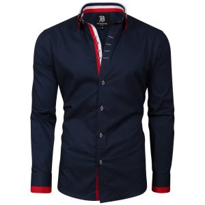 Men's Triple Collar Formal Shirt Men Italian Shirt Designer Great Quality Regular Fit