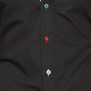 Men's Palestine Flag Formal Shirt Men Italian Shirt Designer Great Quality Slim Fit Black