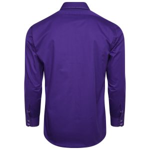Men's Formal Shirt Men Italian Shirt Designer Great Quality Slim Fit Purple