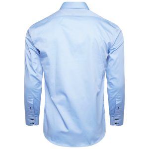 Men's Formal Shirt Men Italian Shirt Designer Great Quality Slim Fit Blue
