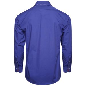 Men's Formal Shirt Men Italian Shirt Designer Great Quality Slim Fit Blue