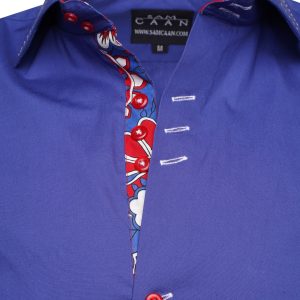 Men's Formal Shirt Men Italian Shirt Designer Great Quality Regular Fit Blue