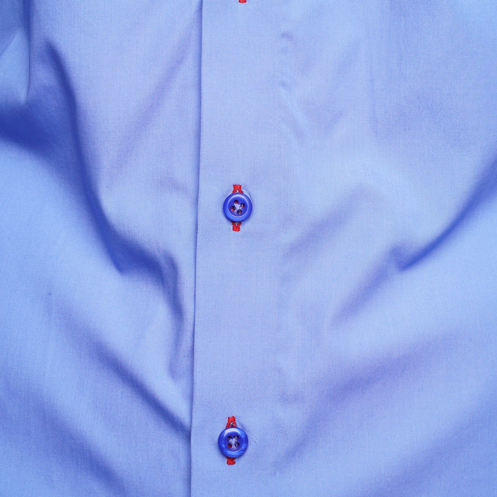 Men's Formal Shirt Men Italian Triple Collar Shirt Designer Great Quality Regular Fit Blue Sc303