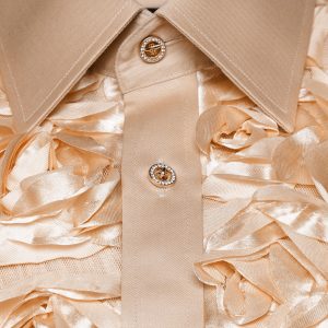 Men's Formal Shirt Men Designer Great Quality Regular Fit Party Wedding Night Ceremony Mocha