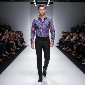Men's Formal Shirt Men Italian Shirt Designer Great Quality Regular Fit Printed Paisley