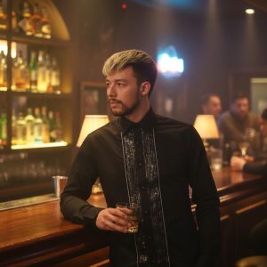 Men's Formal Shirt Black Men Designer Great Quality Slim Fit Sequin Party Wedding Night Ceremony