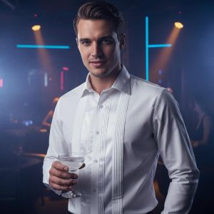 Men White Formal Shirt Men Designer Great Quality Regular Fit Party Wedding Night Ceremony
